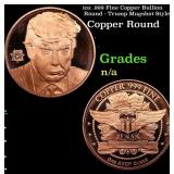 1oz .999 Fine Copper Bullion Round - Trump Mugshot