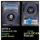 1978-s Proof Roosevelt Dime 10c pr69 dcam PCGS