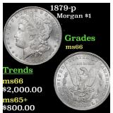 1879-p Morgan Dollar $1 ms66 SEGS