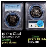 1977-s Clad Proof Kennedy Half Dollar 50c pr69 dca
