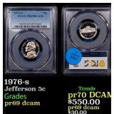 1976-s Proof Jefferson Nickel 5c pr69 dcam PCGS