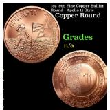 1oz .999 Fine Copper Bullion Round - Apollo 11 Sty