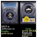 1977-s Proof Jefferson Nickel 5c pr69 dcam PCGS
