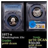 1977-s Proof Washington Quarter 25c pr69 dcam PCGS