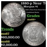 1880-p Morgan Dollar Near Top Pop! $1 ms66+ SEGS