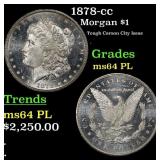 1878-cc Morgan Dollar $1 ms64 PL SEGS