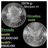 1879-p Morgan Dollar $1 ms66 SEGS
