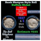 Buffalo Nickel Shotgun Roll in Old Bank Style 