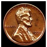 1959 Proof Lincoln Cent 1c Grades GEM++ Proof