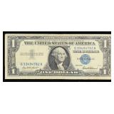 1957 $1 Blue Seal Silver Certificate Grades vf++