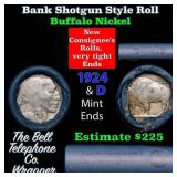 Buffalo Nickel Shotgun Roll in Old Bank Style 