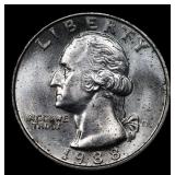 1988-d Washington Quarter 25c Grades GEM+ Unc