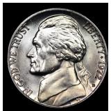 1972-d Jefferson Nickel 5c Grades GEM++ Unc