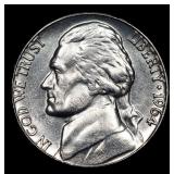 1964-d Jefferson Nickel 5c Grades GEM++ Unc