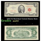 1963 $2 Red Seal United States Note Grades Select