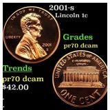 2001-s Proof Lincoln Cent 1c Grades GEM++ Proof De