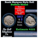 Buffalo Nickel Shotgun Roll in Old Bank Style 
