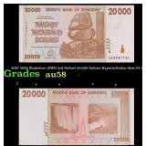 2007-2008 Zimbabwe (ZWR 3rd Dollar) 20,000 Dollars