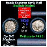 Buffalo Nickel Shotgun Roll in Old Bank Style 