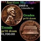 ***Auction Highlight*** 1968-s Proof Lincoln Cent