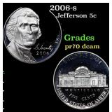 2006-s Proof Jefferson Nickel 5c Grades GEM++ Proo