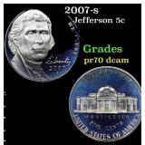 2007-s Proof Jefferson Nickel 5c Grades GEM++ Proo