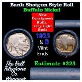 Buffalo Nickel Shotgun Roll in Old Bank Style 