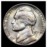 1974-p Jefferson Nickel 5c Grades GEM++ Unc