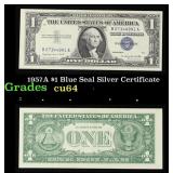 1957A $1 Blue Seal Silver Certificate Grades Choic