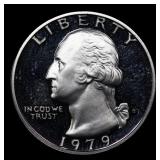 1979-s TY I Proof Washington Quarter 25c Grades GE