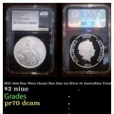 NGC 2016 Star Wars Classic Han Solo 1oz Silver $2