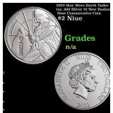 2022 Star Wars Darth Vader 1oz .999 Silver $2 New