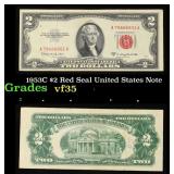 1953C $2 Red Seal United States Note Grades vf++