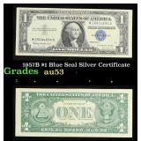 1957B $1 Blue Seal Silver Certificate Grades Selec