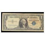 1957A $1 Blue Seal Silver Certificate Grades vf++