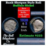 Buffalo Nickel Shotgun Roll in Old Bank Style 