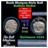 Buffalo Nickel Shotgun Roll in Old Bank Style 