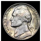 1974-p Jefferson Nickel 5c Grades GEM++ Unc