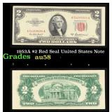 1953A $2 Red Seal United States Note Grades Choice
