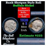 Buffalo Nickel Shotgun Roll in Old Bank Style 