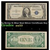 1935G Key To Series $1 Blue Seal Silver Certificat