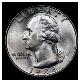 1988-d Washington Quarter 25c Grades GEM+ Unc