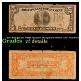 1942 Philippines WWII Japanese Occupation 5 Pesos