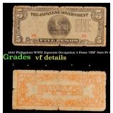 1942 Philippines WWII Japanese Occupation 5 Pesos