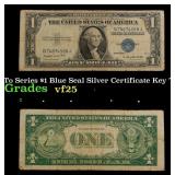 1935G Key To Series $1 Blue Seal Silver Certificat