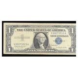 1957B $1 Blue Seal Silver Certificate Grades vf++