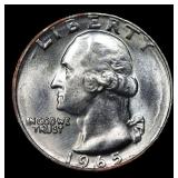 1965 SMS Washington Quarter 25c Grades sp65