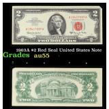 1963A $2 Red Seal United States Note Grades Choice