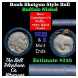 Buffalo Nickel Shotgun Roll in Old Bank Style 