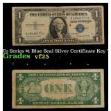 1935G Key To Series $1 Blue Seal Silver Certificat